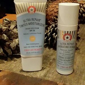 First Aid Beauty tinted moisturizer and serum